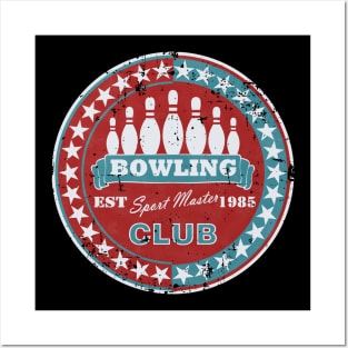 bowling club Posters and Art